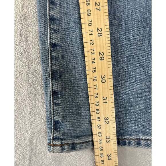 J.Crew Skinny Flare Jeans High-Rise Re-imagined Denim Blue Y2K Women's Sz 29 T - Picture 6 of 11